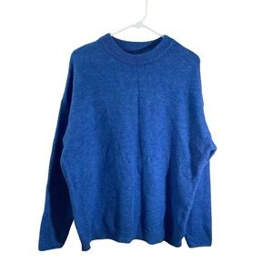 ASOS Long Sleeve Crew Sweater Blue